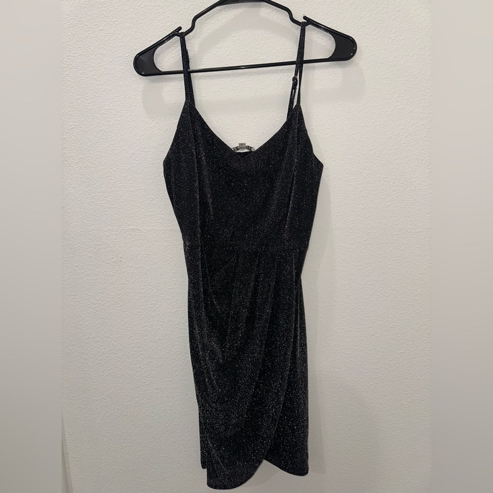 Elegant Black Glitter Dress